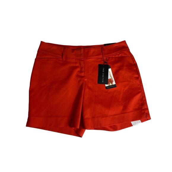The Limited Red Tailored 5" Shorts Women's Size 4 NWT - Picture 1 of 10